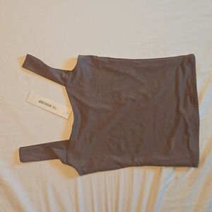 NWT stretchy taupe tank